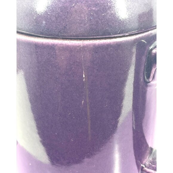 Vintage Ceramano MOD coffee pot, sugar bowl, purple West Germany Ceramano, set - Picture 9 of 10